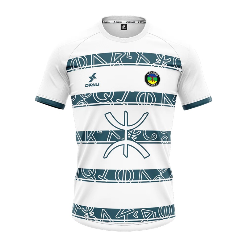 Maillot Amazigh Dkali Adulte 2025/26 Blanc