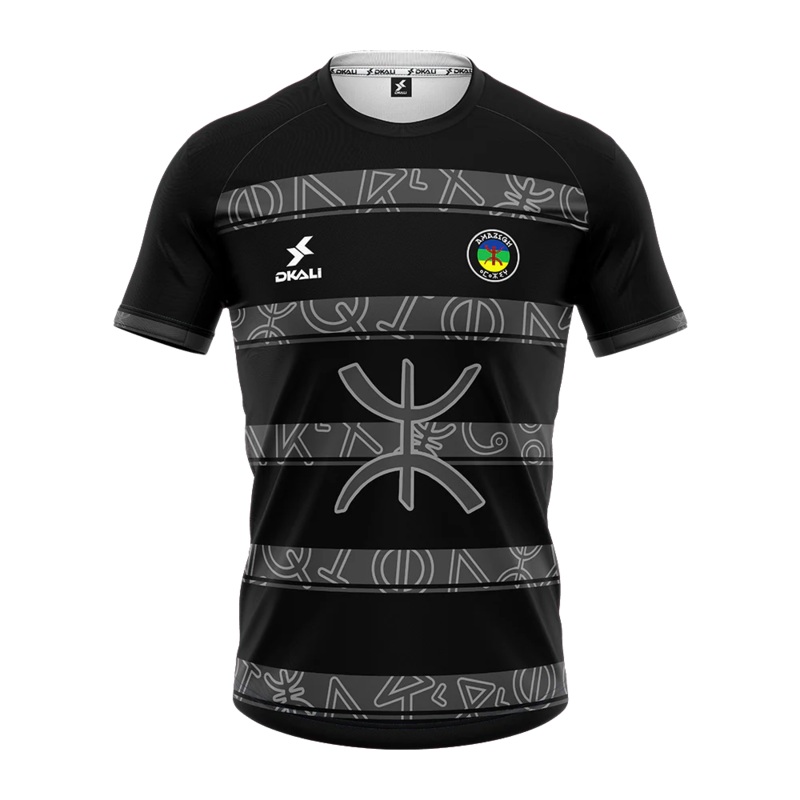 Maillot Amazigh Dkali Adulte 2025/26 Noir