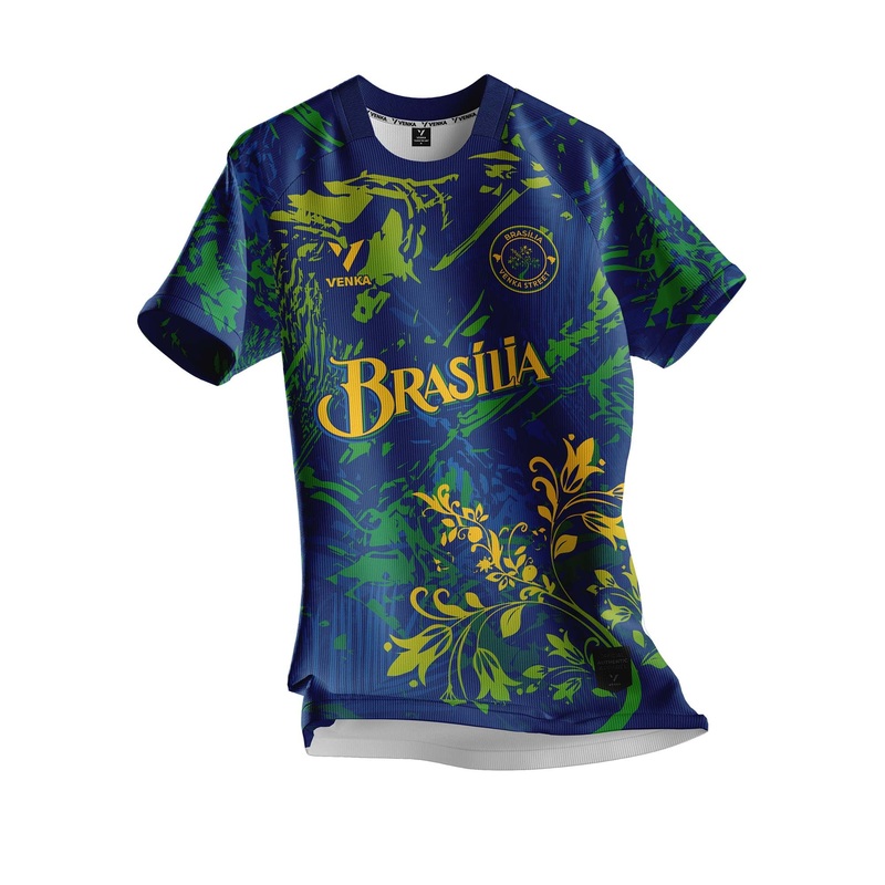Maillot Brasilia Venka Adulte 2025/26 Bleu-Jaune ( Brsil )