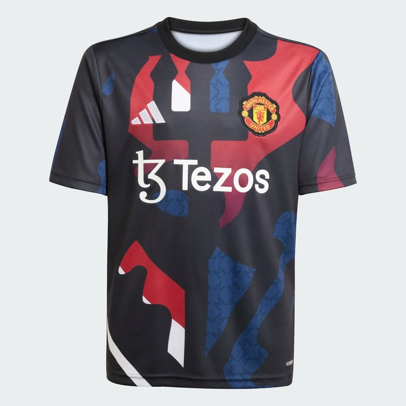 Maillot Manchester United Pre-match Junior 2024/25 Noir