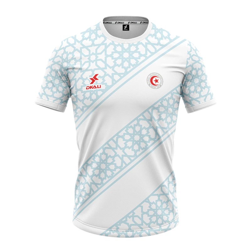 Maillot Tunisie Dkali Adulte 2025/26 Blanc