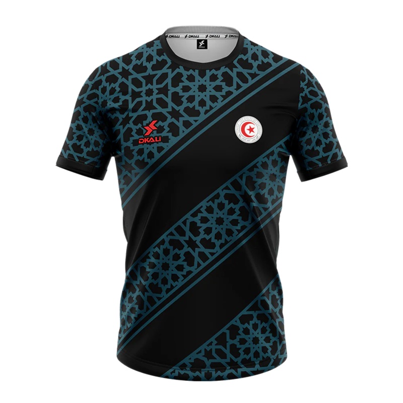 Maillot Tunisie Dkali Adulte 2025/26 Noir