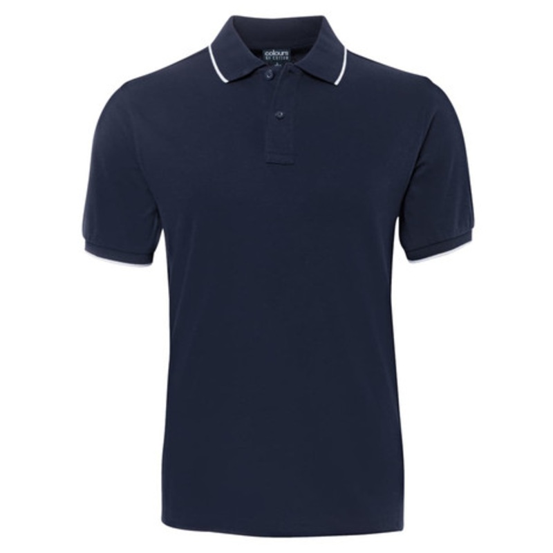 C of C C/Face Polo Navy/White
