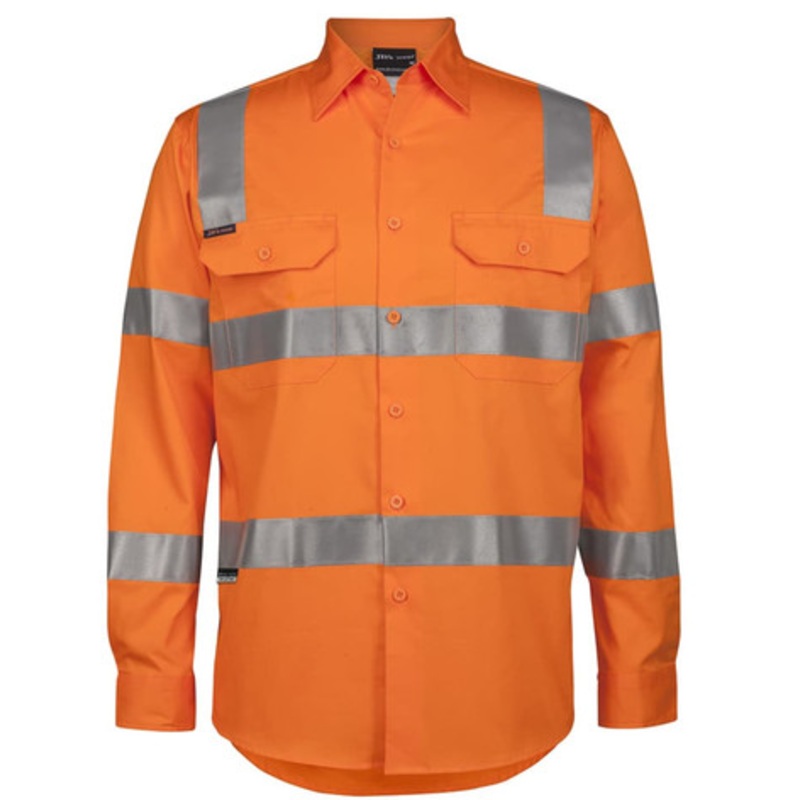 JB’s Hv (D+N) L/S 150 G Vic Rail W/Shirt Orange