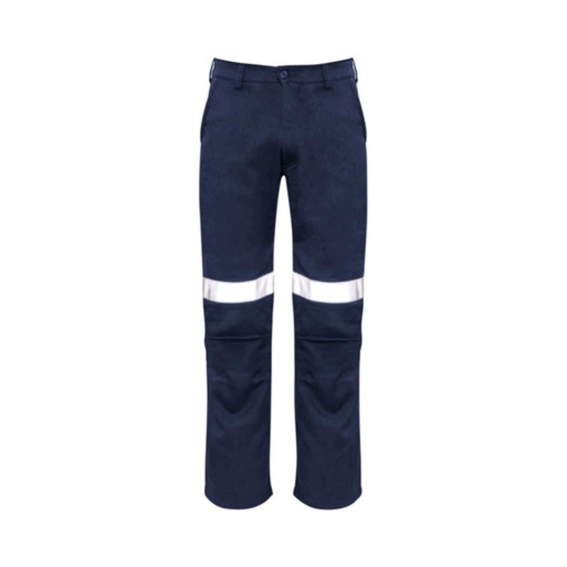 Mens Orange Flame Traditional Style Taped Work Pant