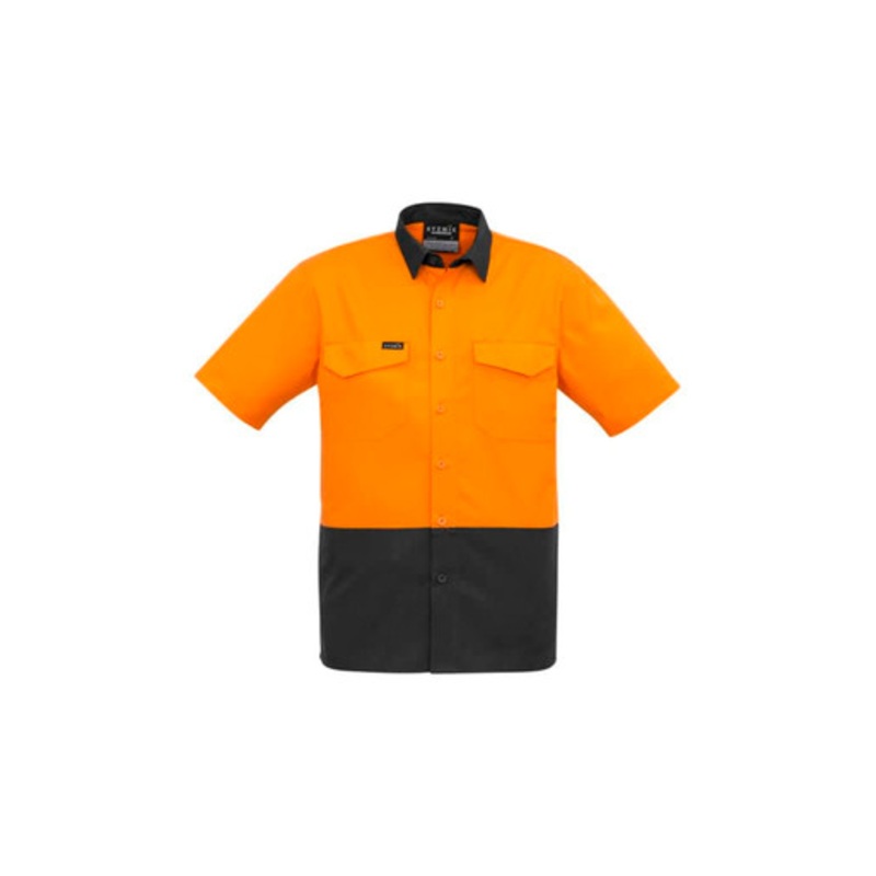 Mens Rugged Cooling Hi Vis Short Sleeve Shirt