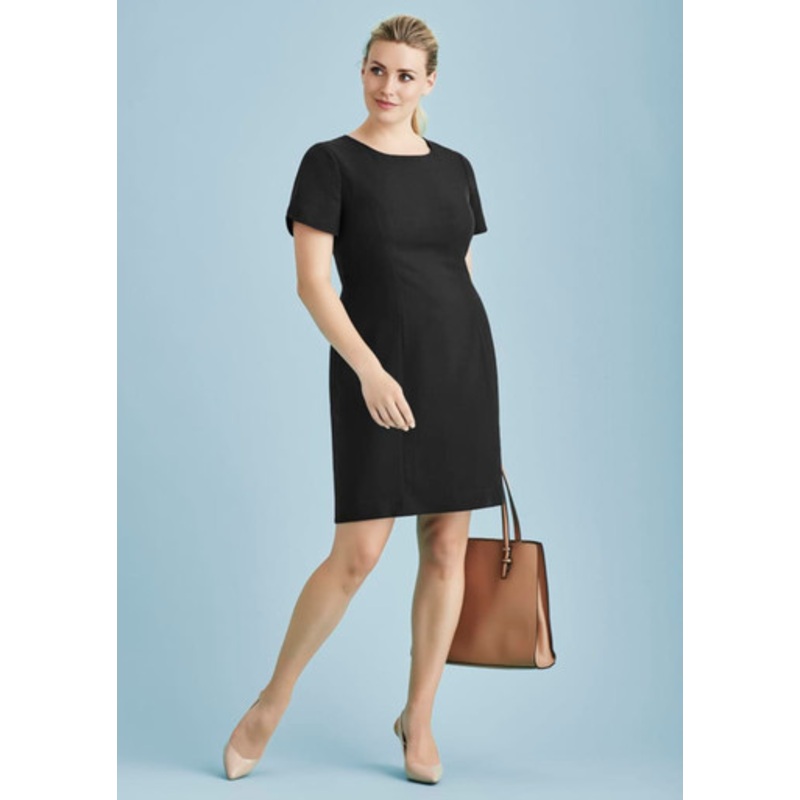 Womens Cool Stretch Short Sleeve Shift Dress