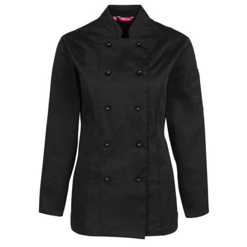 JB’s Ladies L/S Chef’s Jacket White