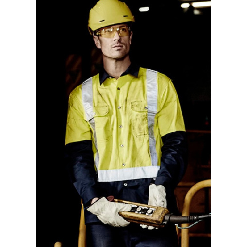 Mens Industrial Long Sleeve Shirt – Shoulder Taped