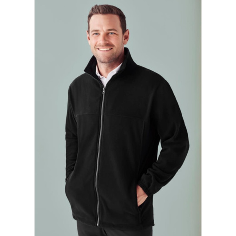 Mens Plain Micro Fleece Jacket