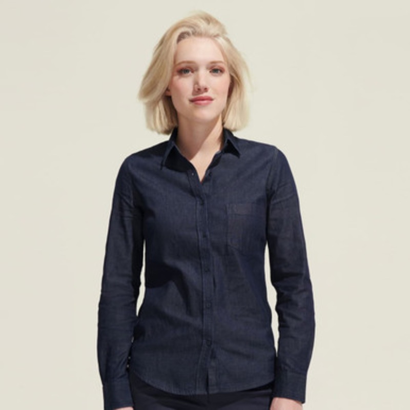 SOLS Barry Women’s Denim Shirt