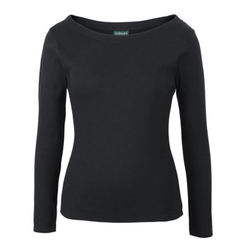 C of C Ladies L/S Boat Neck Tee