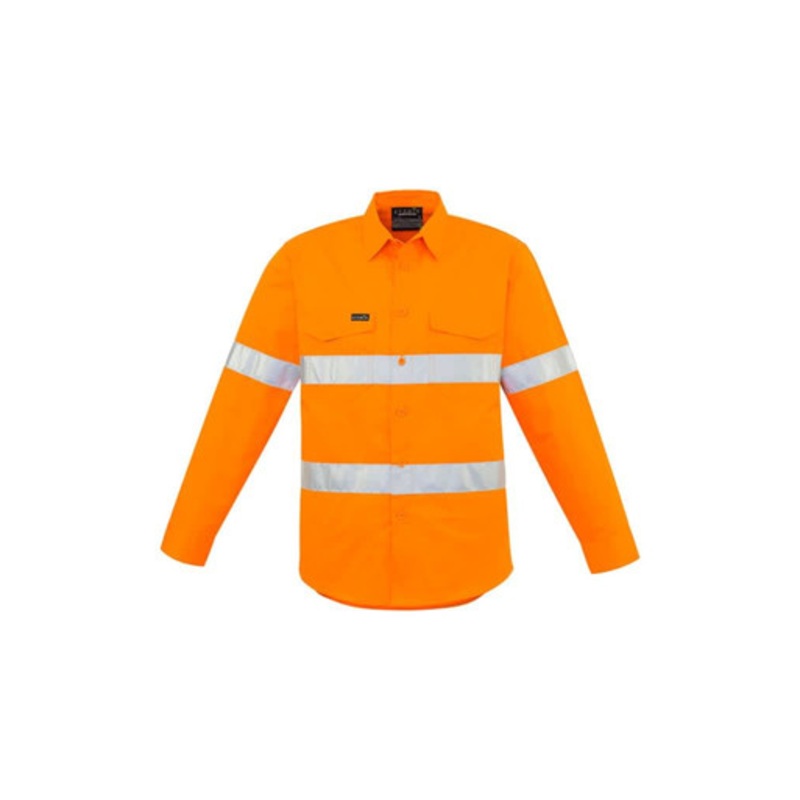 Mens Hi Vis Hoop Taped Long Sleeve Shirt
