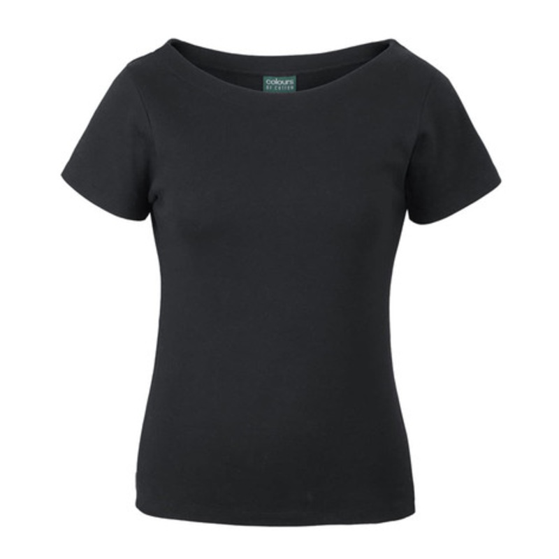 C of C Ladies S/S Boat Neck Tee