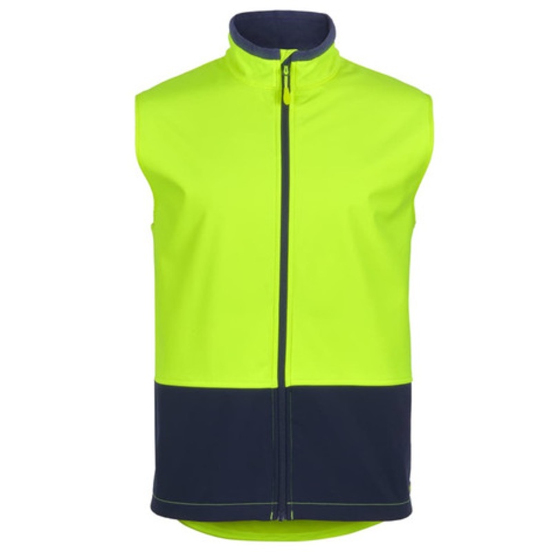 JB’s Hv Three Layer Softshell Vest Lime/Navy