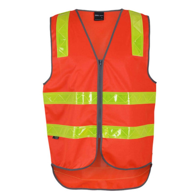 JB’s Vic Road (D+N) Zip Safety Vest Orange