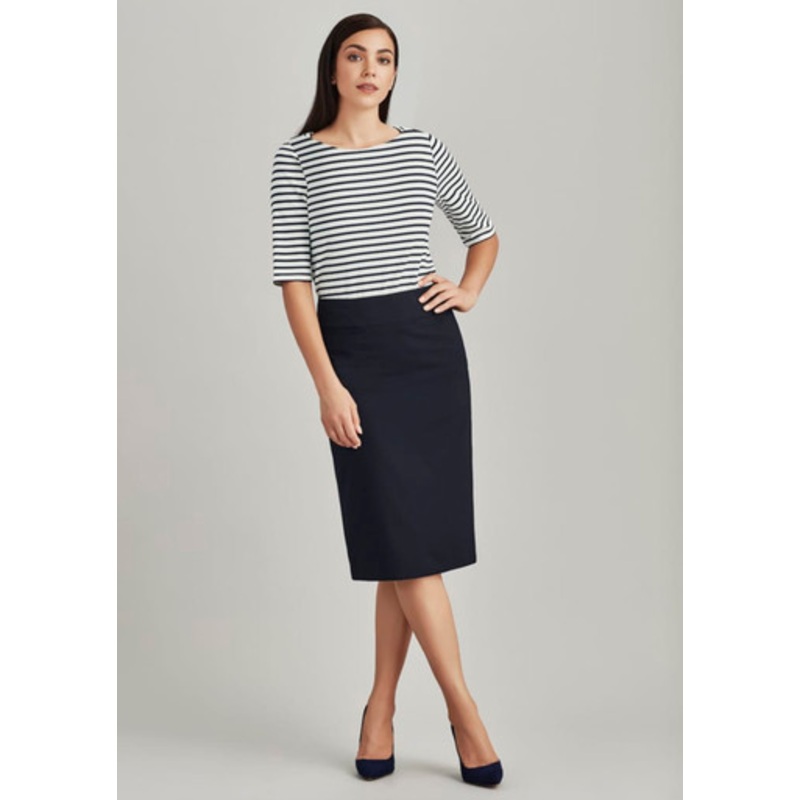 Womens Comfort Wool Stretch Relaxed Fit Lined Skirt