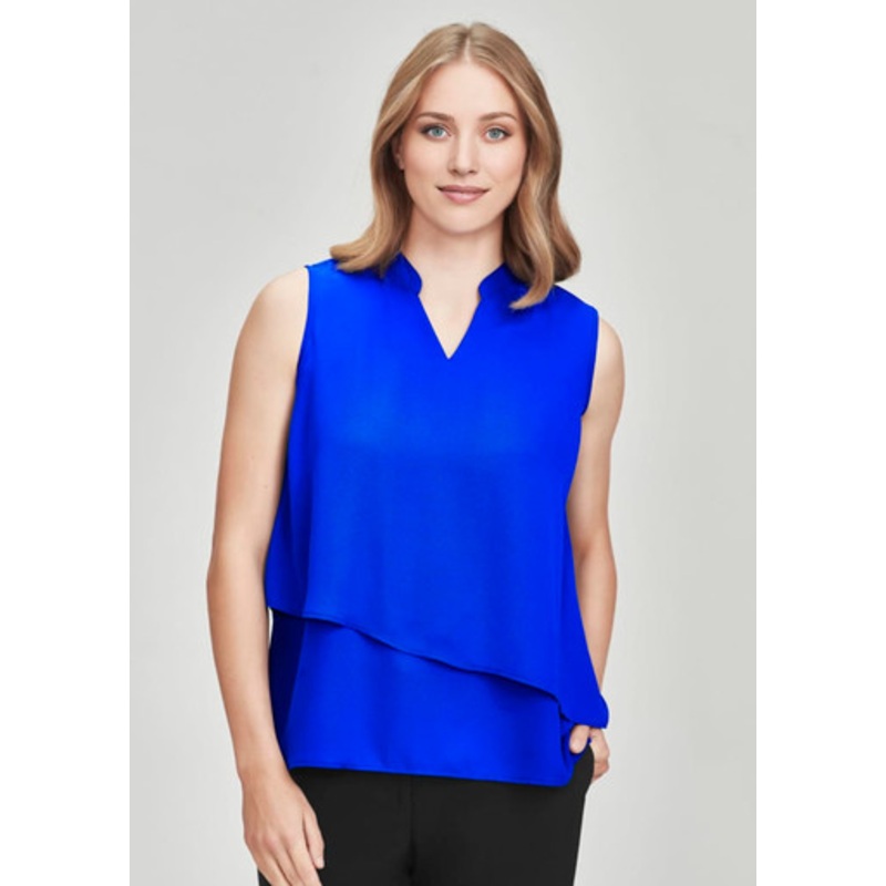 Womens Seville Sleeveless Layered Blouse