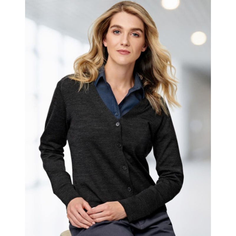 Women’s 100% Merino Wool L/S Cardigan