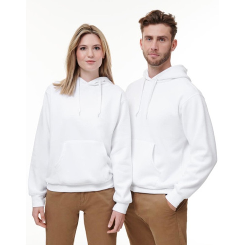Adult’s Close Front Contrast Fleecy Hoodie