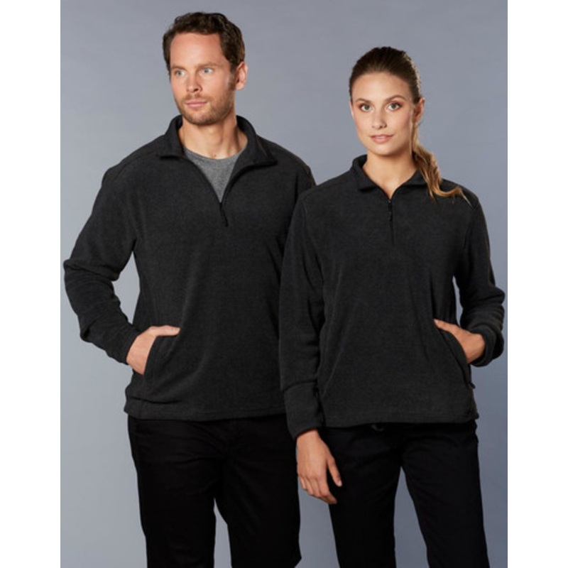 Adult’s Half Zip Polar Fleece Pullover