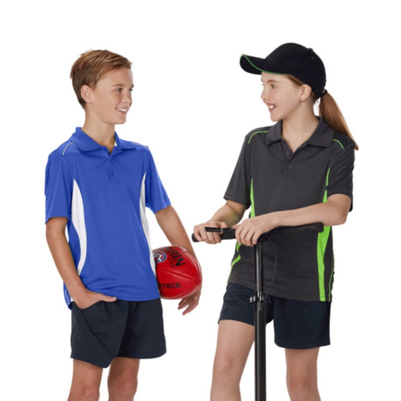 Kids’ Cooldry S/S Contrast Interlock Polo