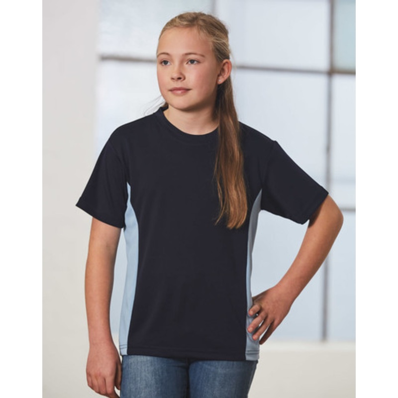 kids cooldry S/S contrast tee