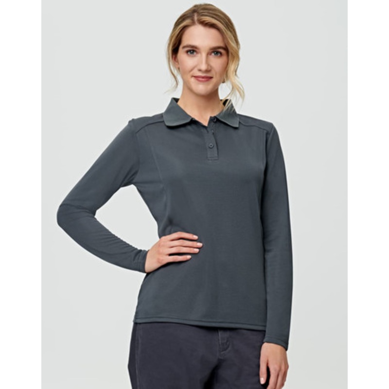 Ladies’ Bamboo Charcoal L/S Polo