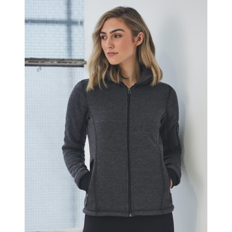 Ladies’ Heather Bonded Fleece Jacket