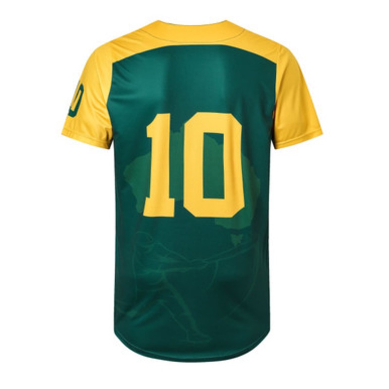Men’s 100% Polyester Sublimated 2-Button Baseball Jersey