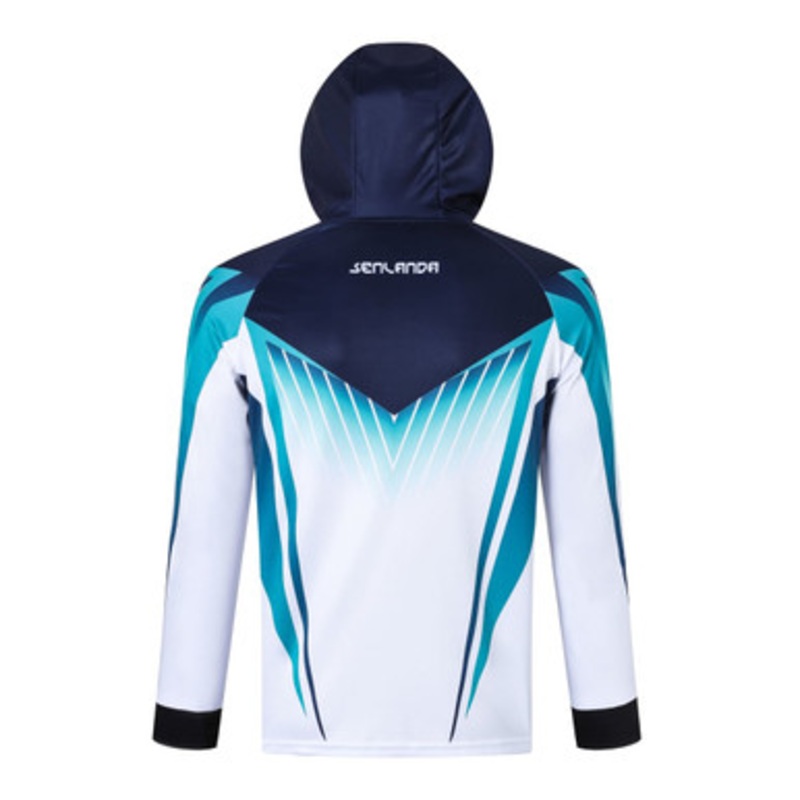 Men’s 100% Polyester Sublimated Fishing Hooded Jacket