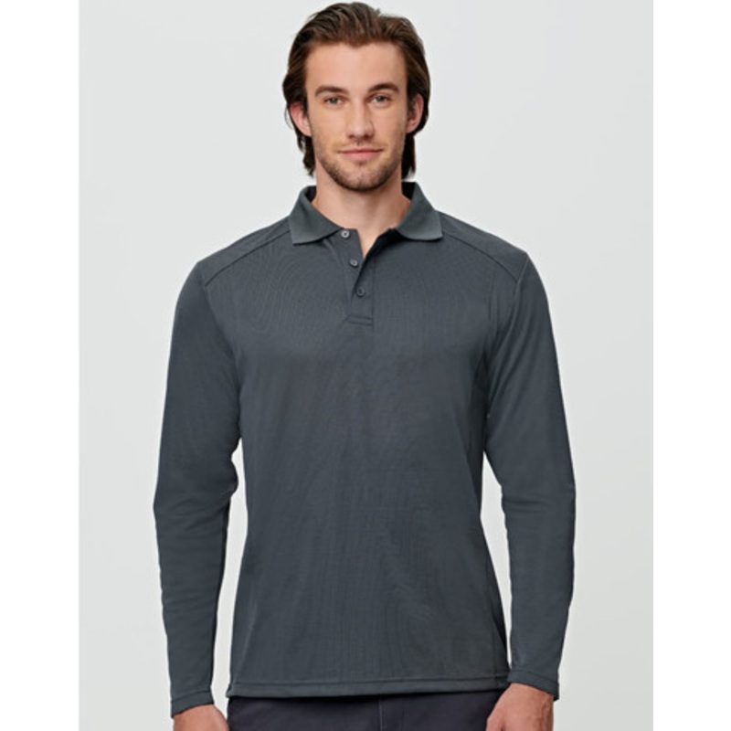 Men’s Bamboo Charcoal L/S Polo