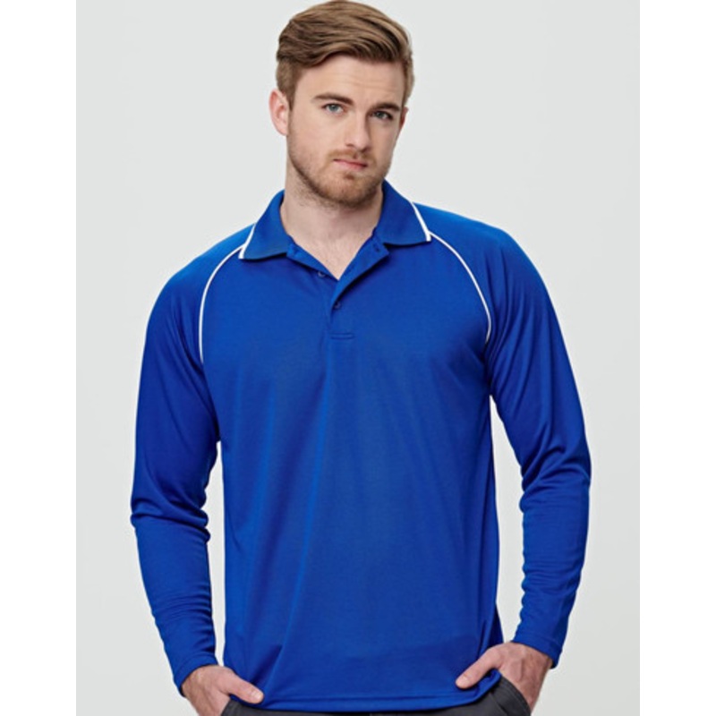 Men’s cooldry raglan L/S polo