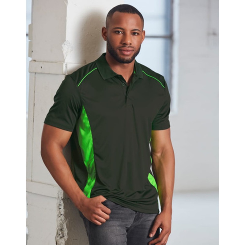 Men’s Cooldry S/S Contrast Interlock Polo