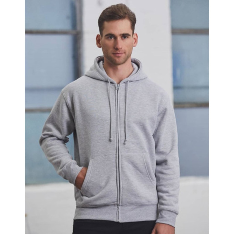 Men’s full-zip fleecy hoodie