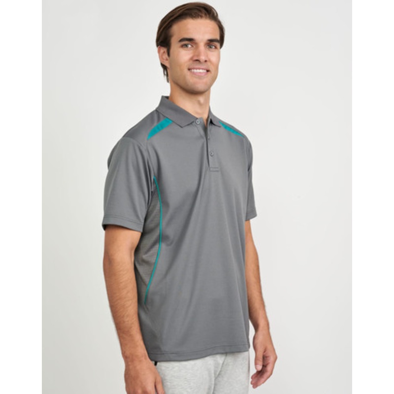 Men’s Sustainable Poly/Cotton Contrast S/S Polo