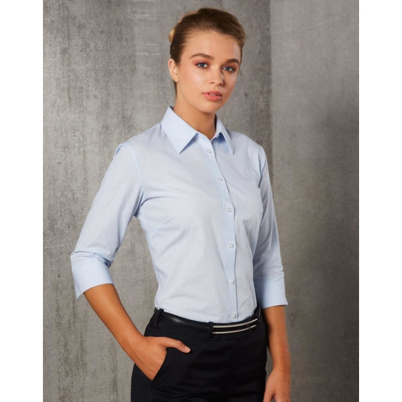 Women’s Fine Stripe 3/4 Sleeve Shirt