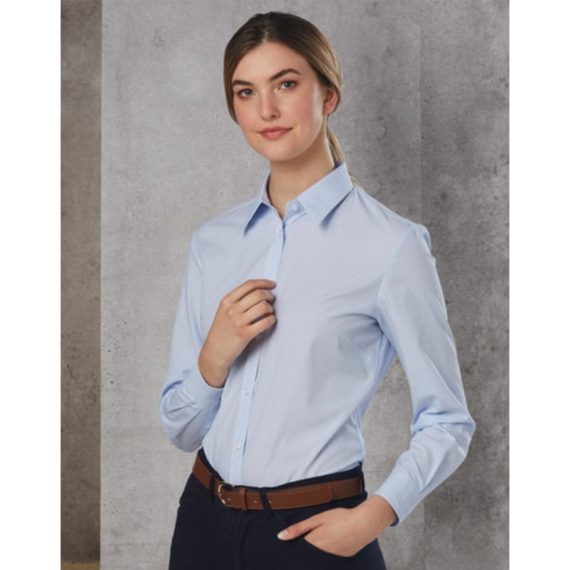 Women’s Fine Stripe Long Sleeve Shirt