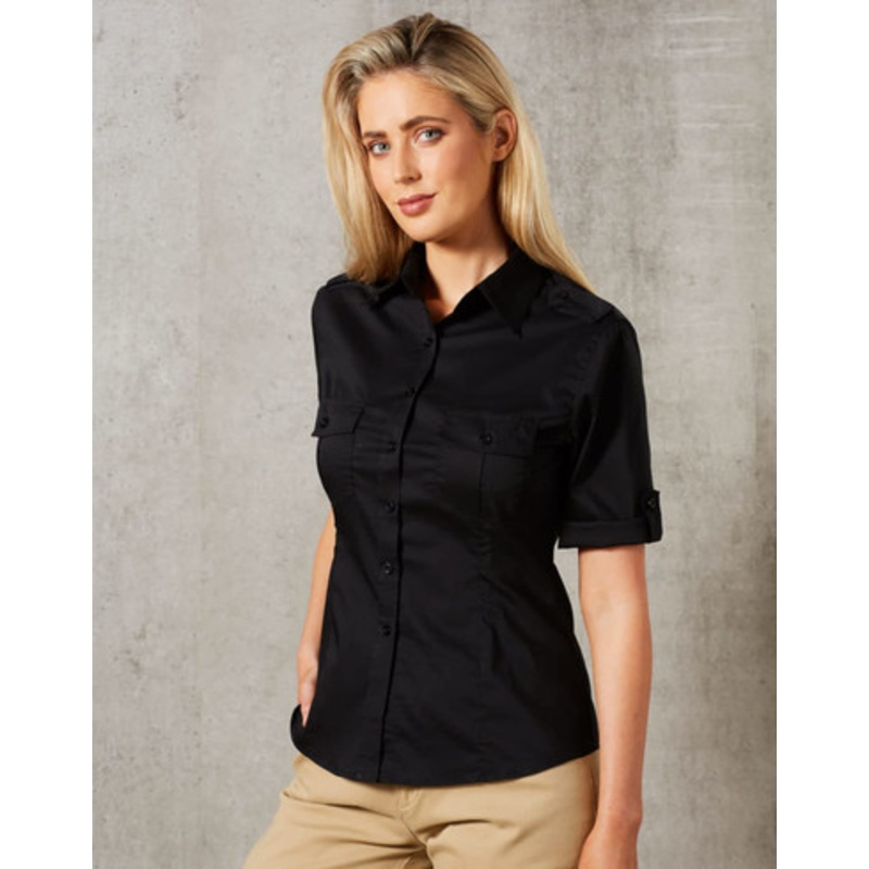Women’s Short Sleeve Military Shirt