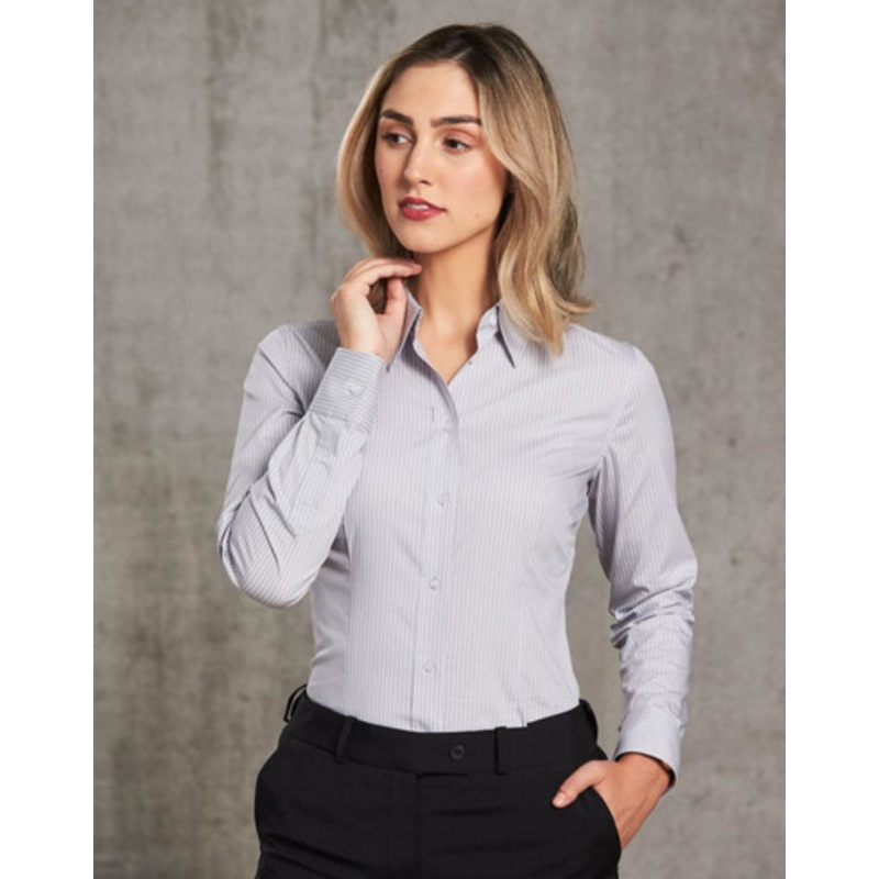 Women’s Ticking Stripe L/S Shirt
