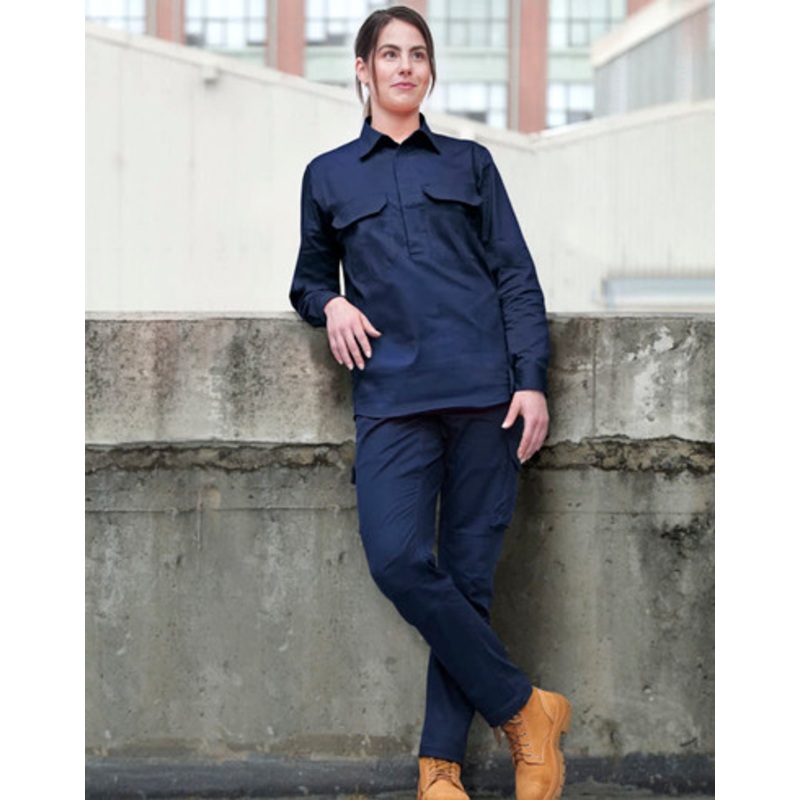 Cool-Breeze Closed Front L/S Work Shirt