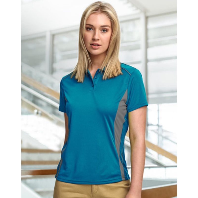 Ladies’ Cooldry S/S Contrast Interlock Polo