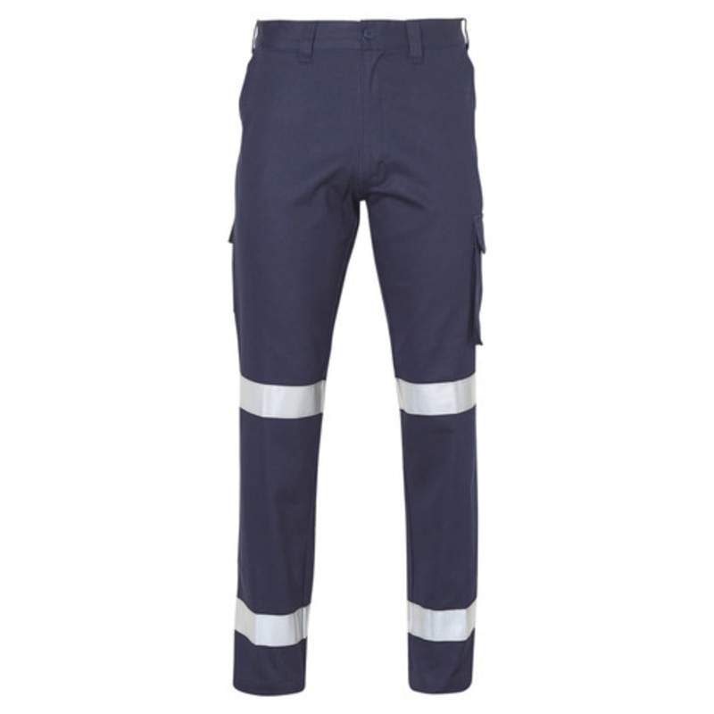 Long fit drill pants with 3M tapes / pocket on leg