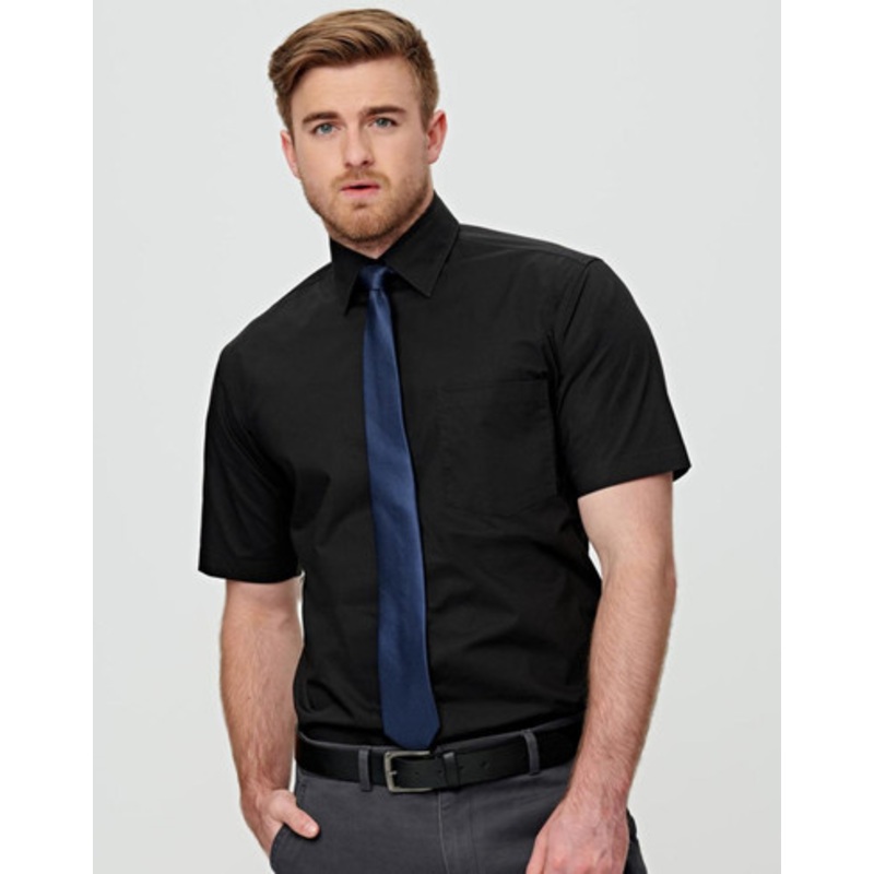Men’s Cotton/Poly Stretch S/S Shirt