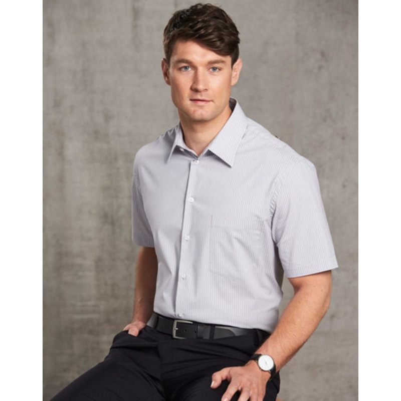 Men’s Ticking Stripe S/S Shirt