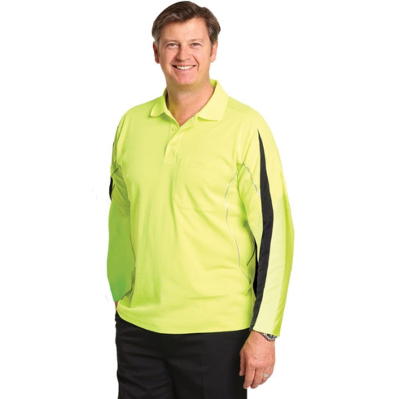 Men’s Truedry L/S Hi-Vis Polo