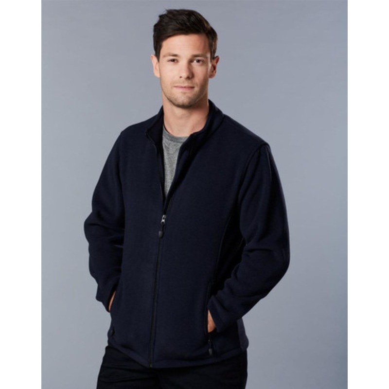 Mens bonded P/F full zip jacket