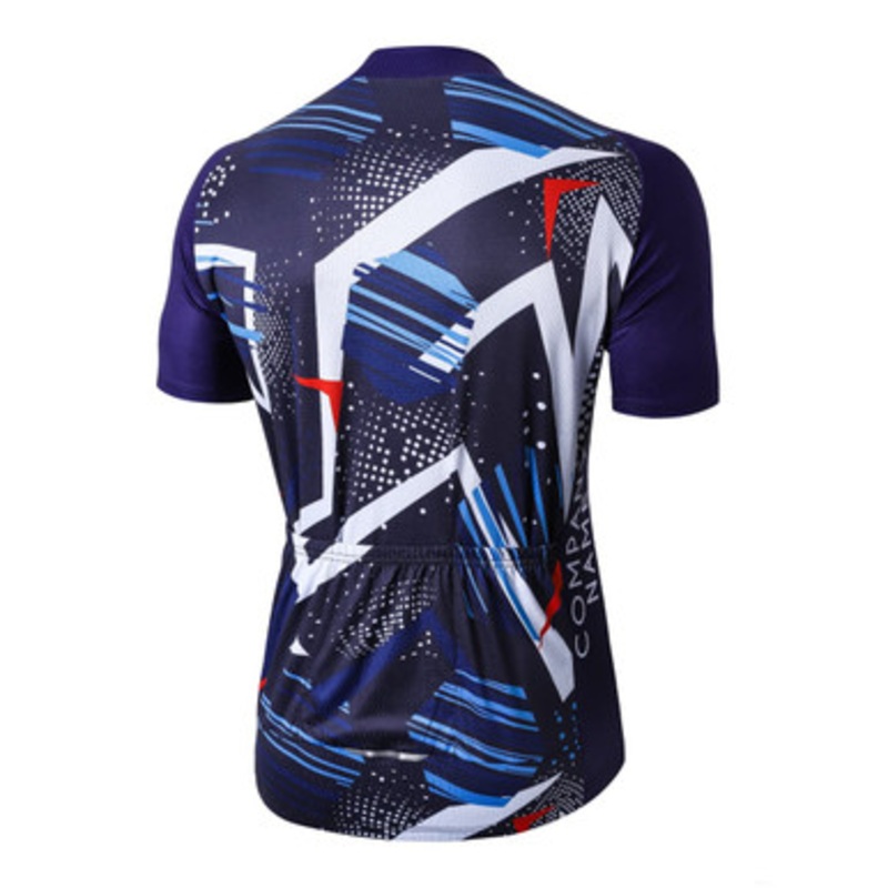 Unisex Sublimated Stand Collar  Raglan Short Sleeves Cycling Jersey