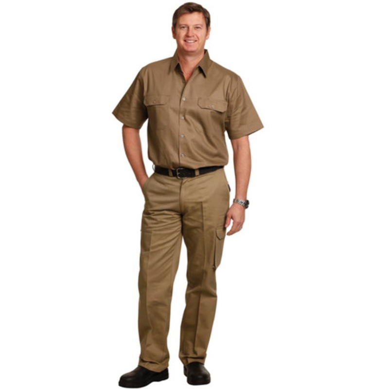 drill pant pocket on leg / regular fit