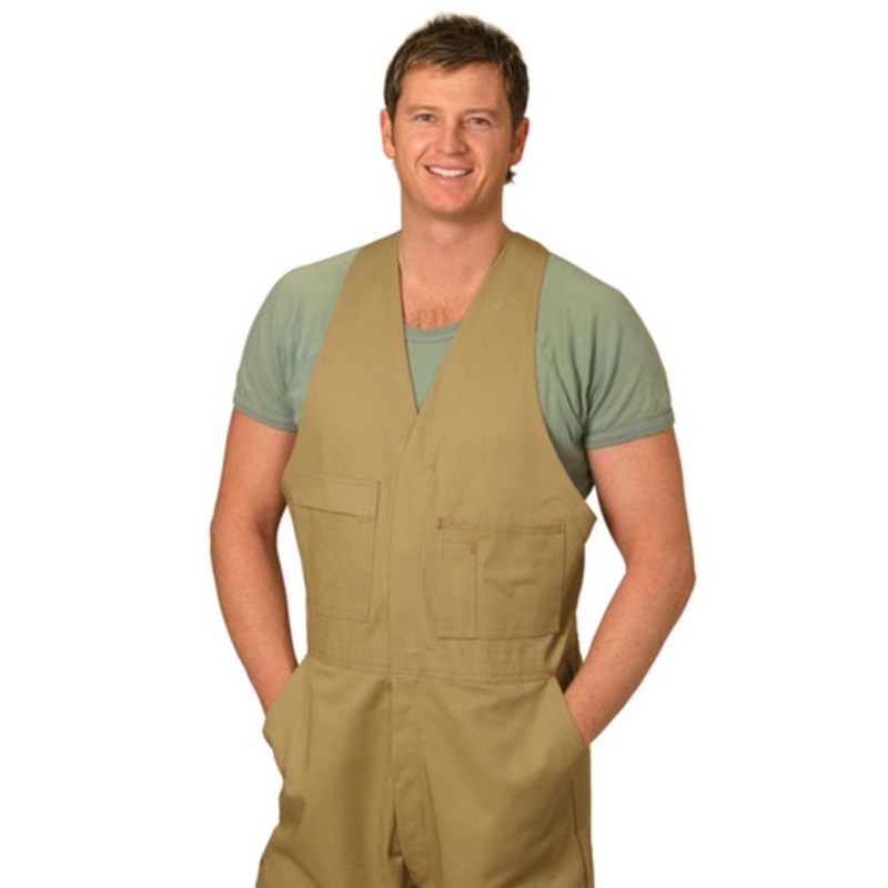 Men’s Cotton Drill Action Back Overall-Stout